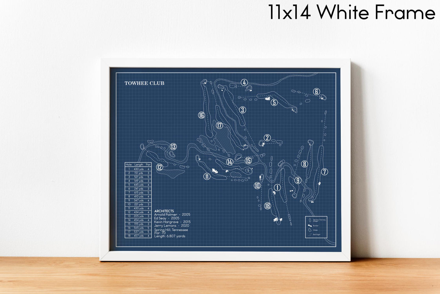 Towhee Club Blueprint (Print)