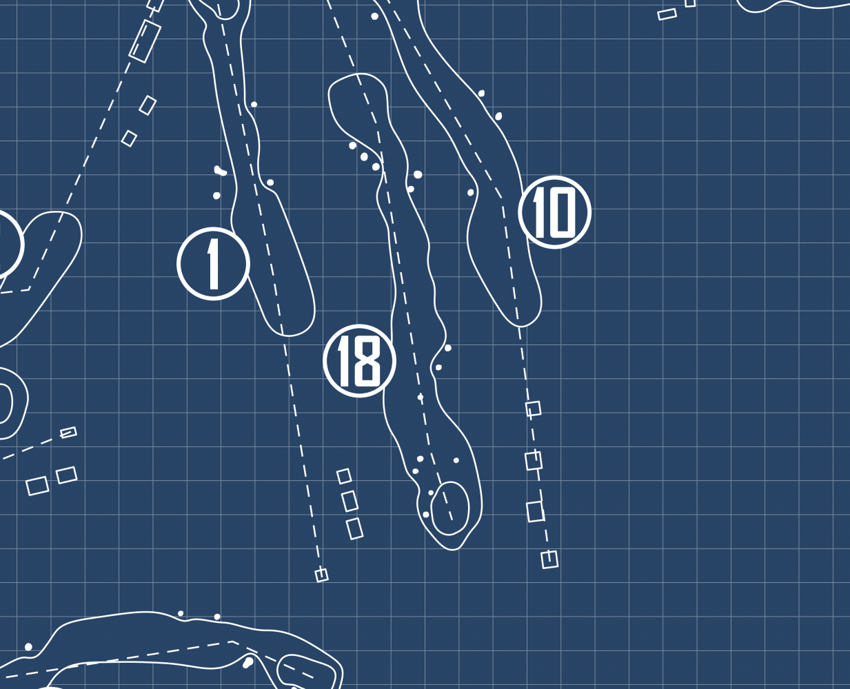 Tralee Golf Club Blueprint (Print)