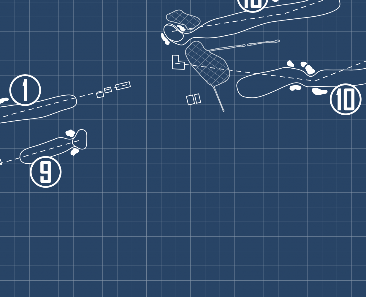 Waccabuc Country Club Blueprint (Print)