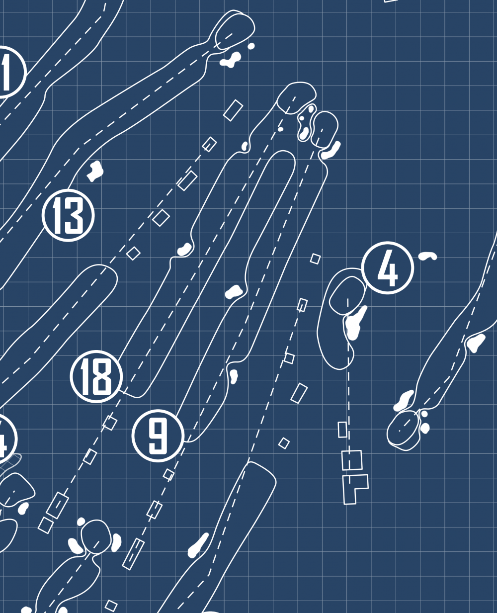Wanakah Country Club Blueprint (Print)