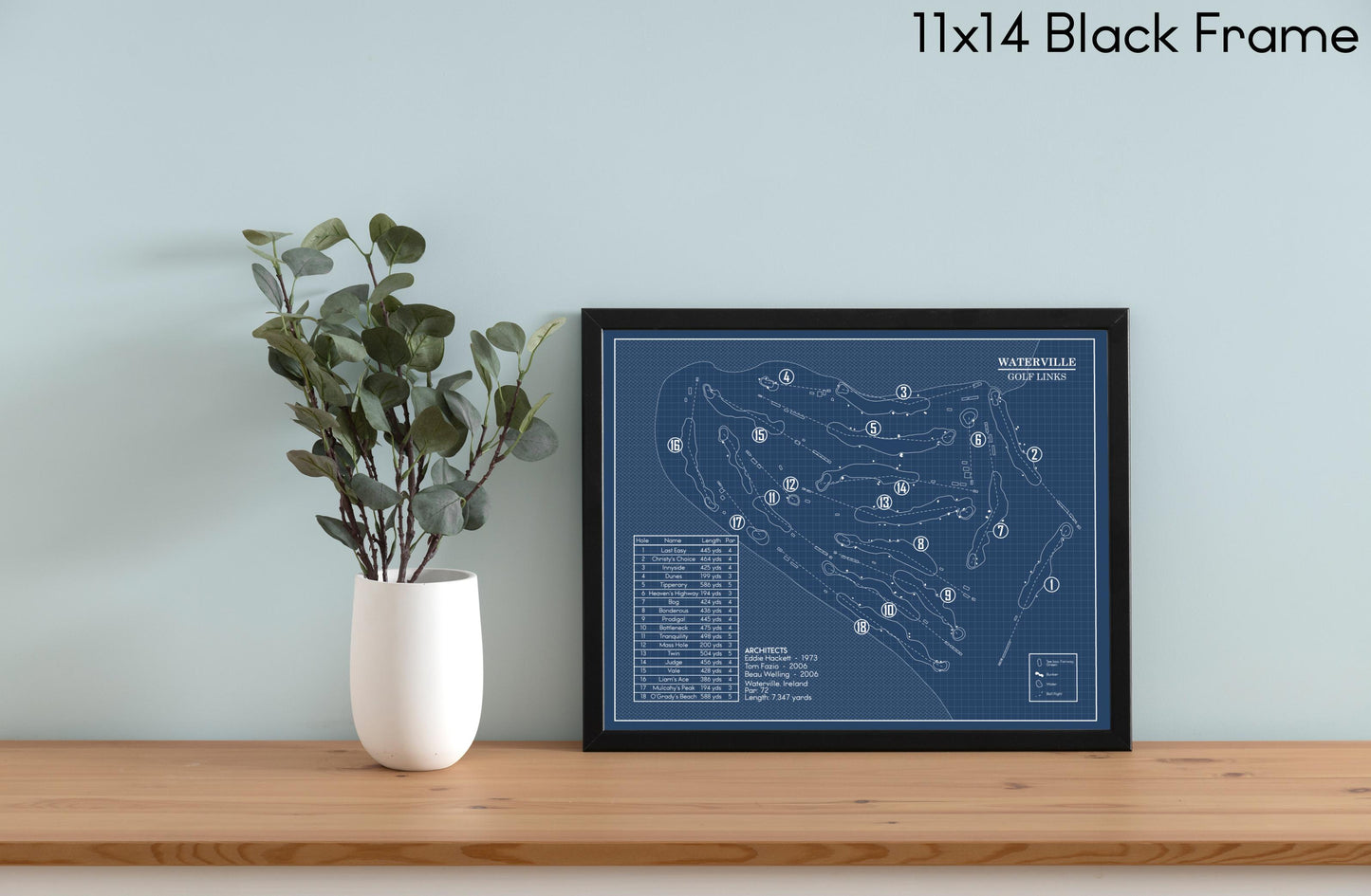 Waterville Golf Links Blueprint (Print)