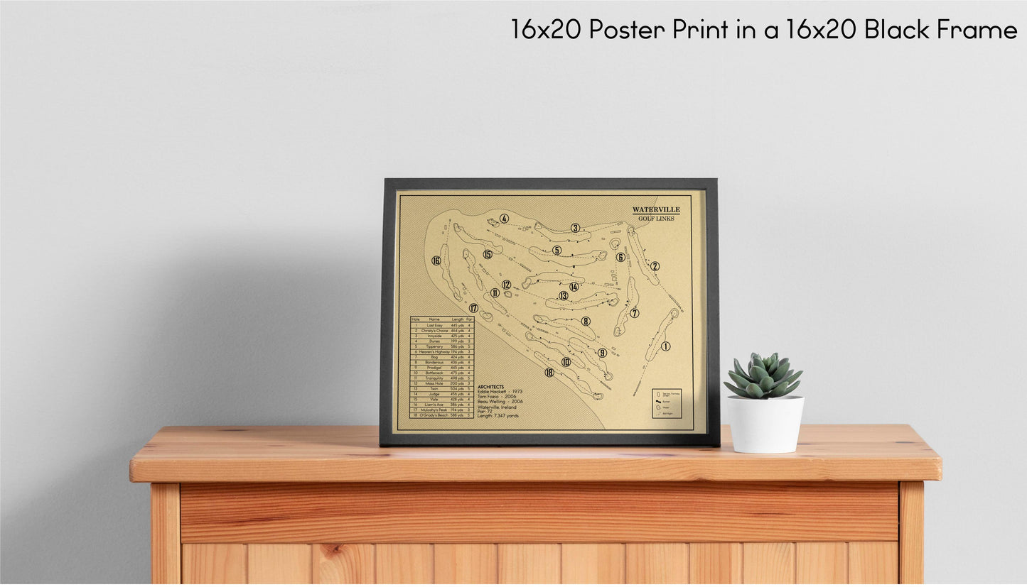 Waterville Golf Links Outline (Print)