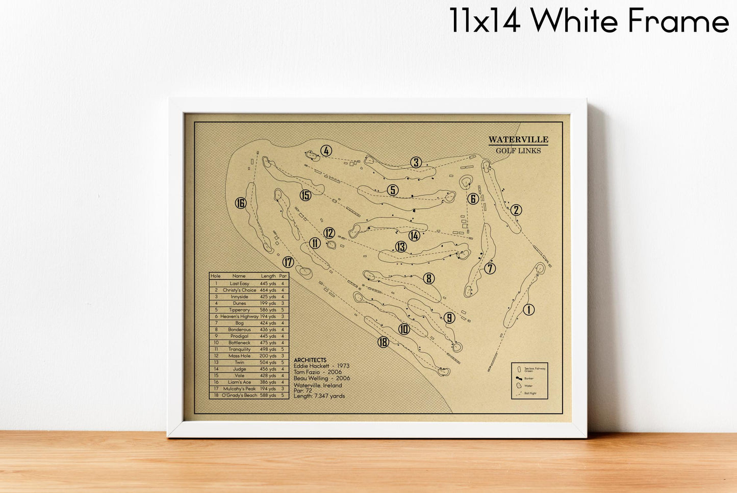 Waterville Golf Links Outline (Print)