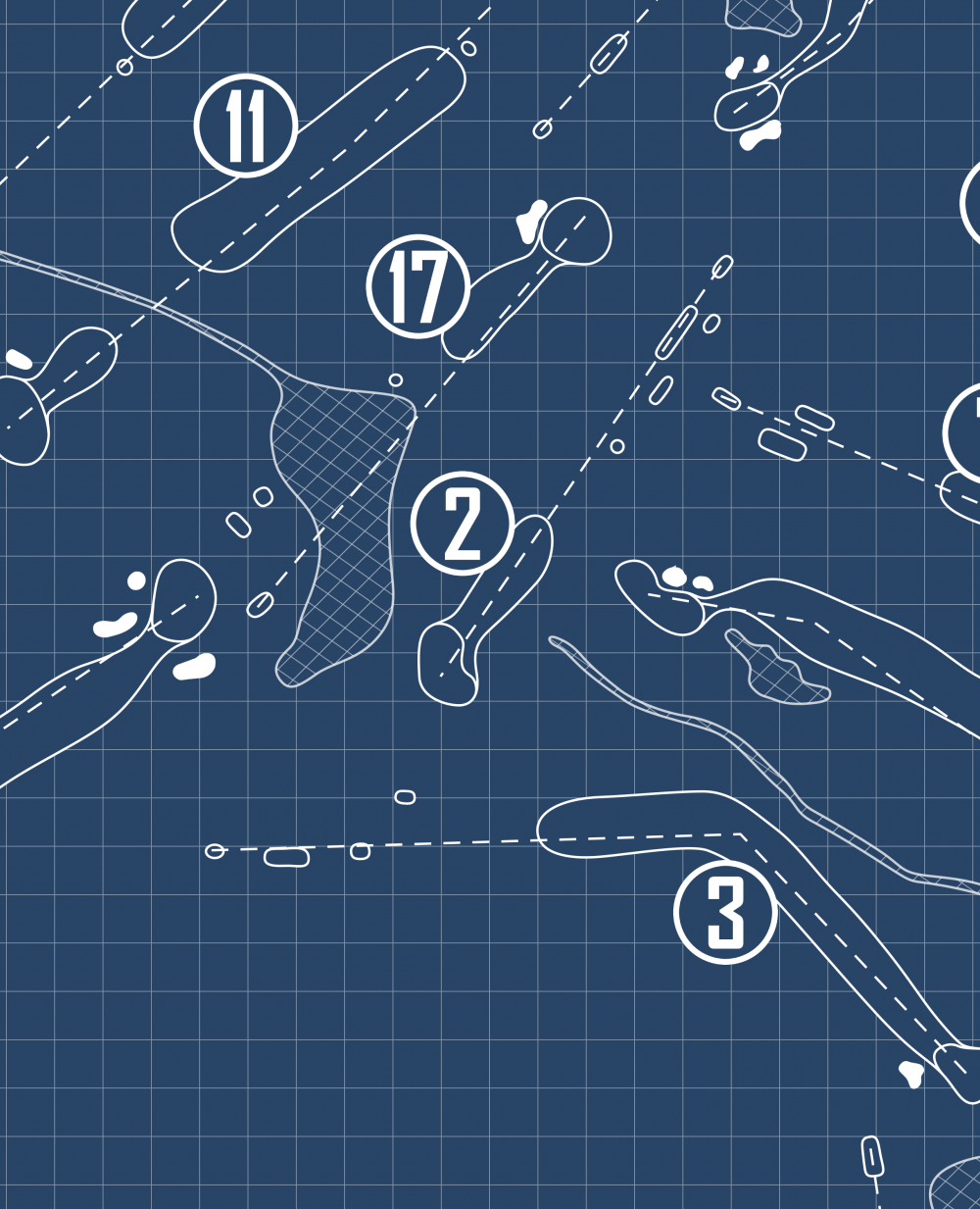 Whidbey Golf Club Blueprint (Print)