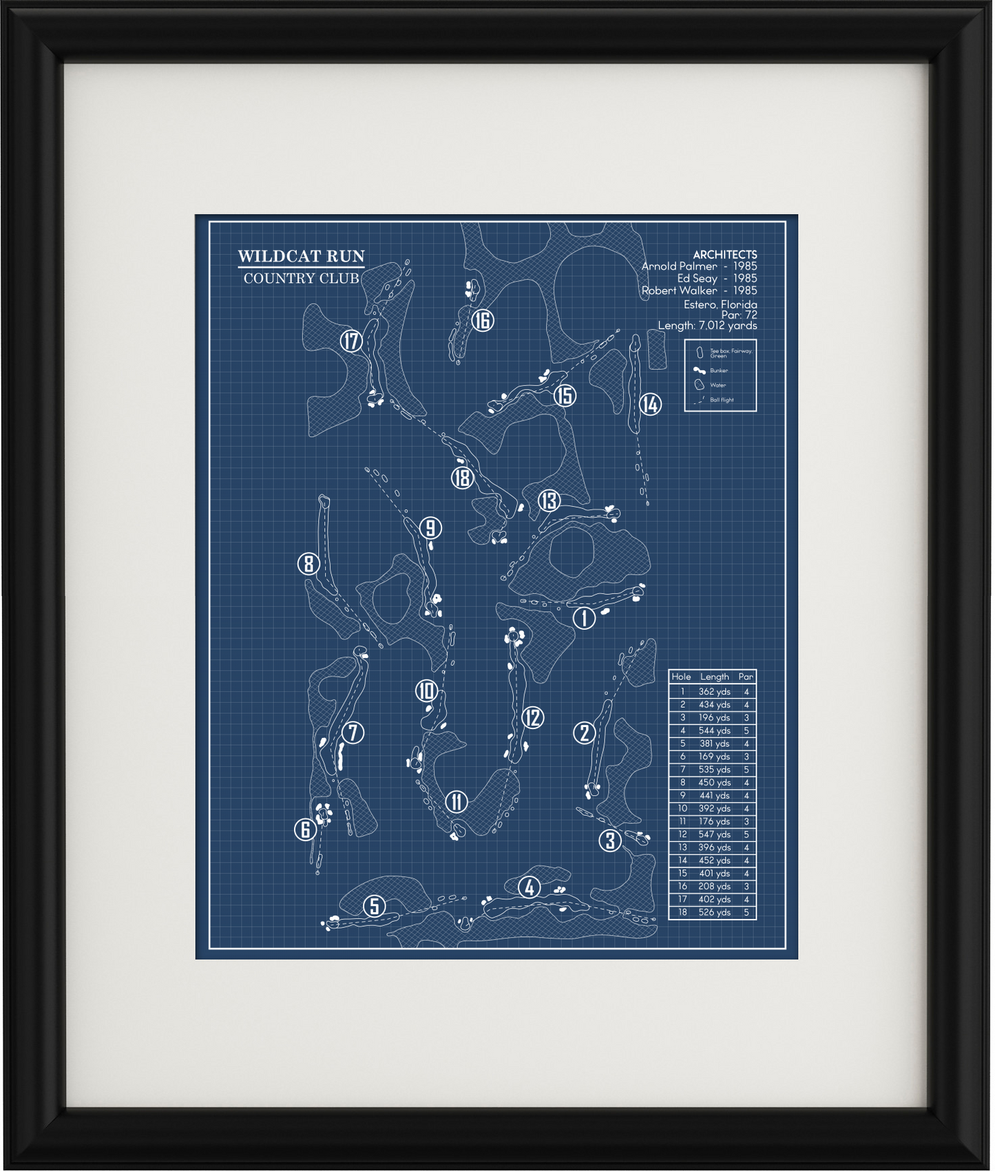 Wildcat Run Country Club Blueprint (Print)