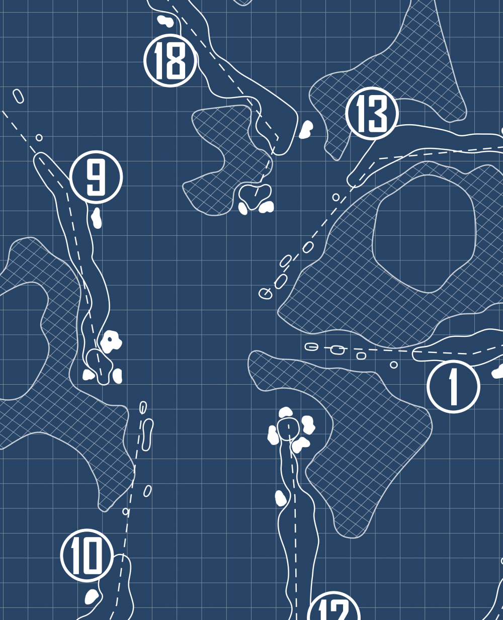 Wildcat Run Country Club Blueprint (Print)