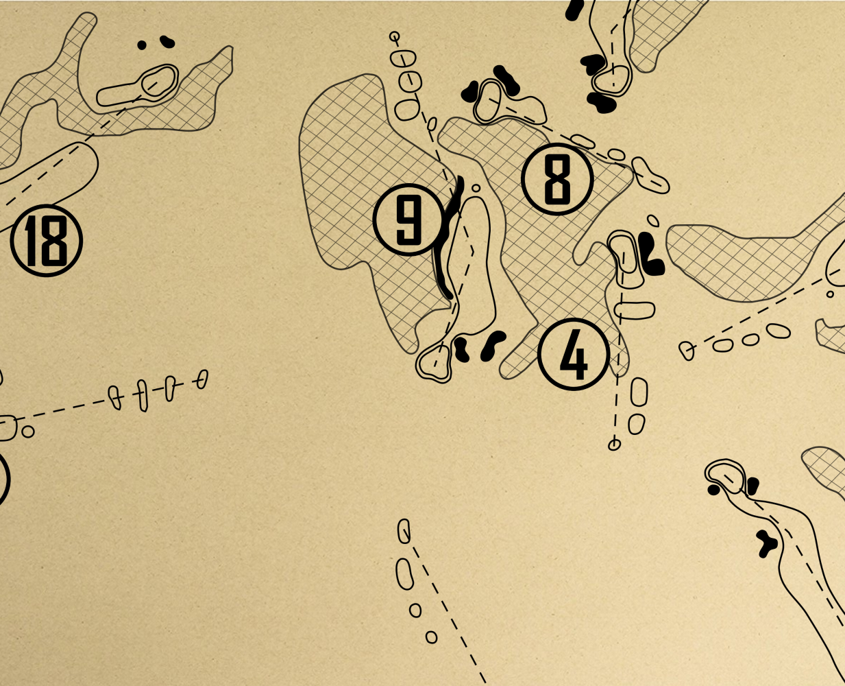 Willowbend Golf Club Outline (Print)