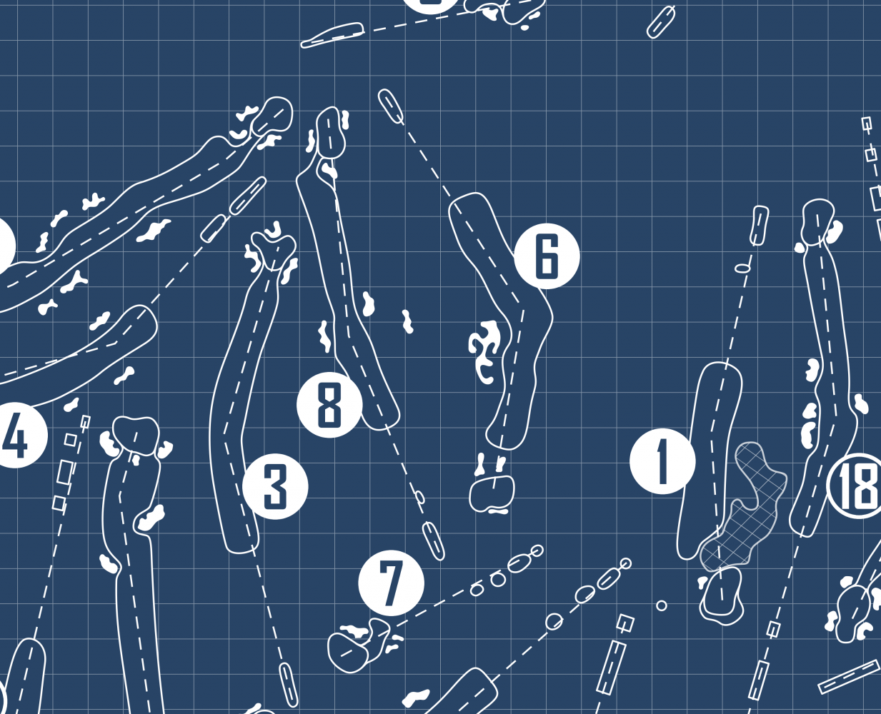 Wilmington Country Club Blueprint (Print)