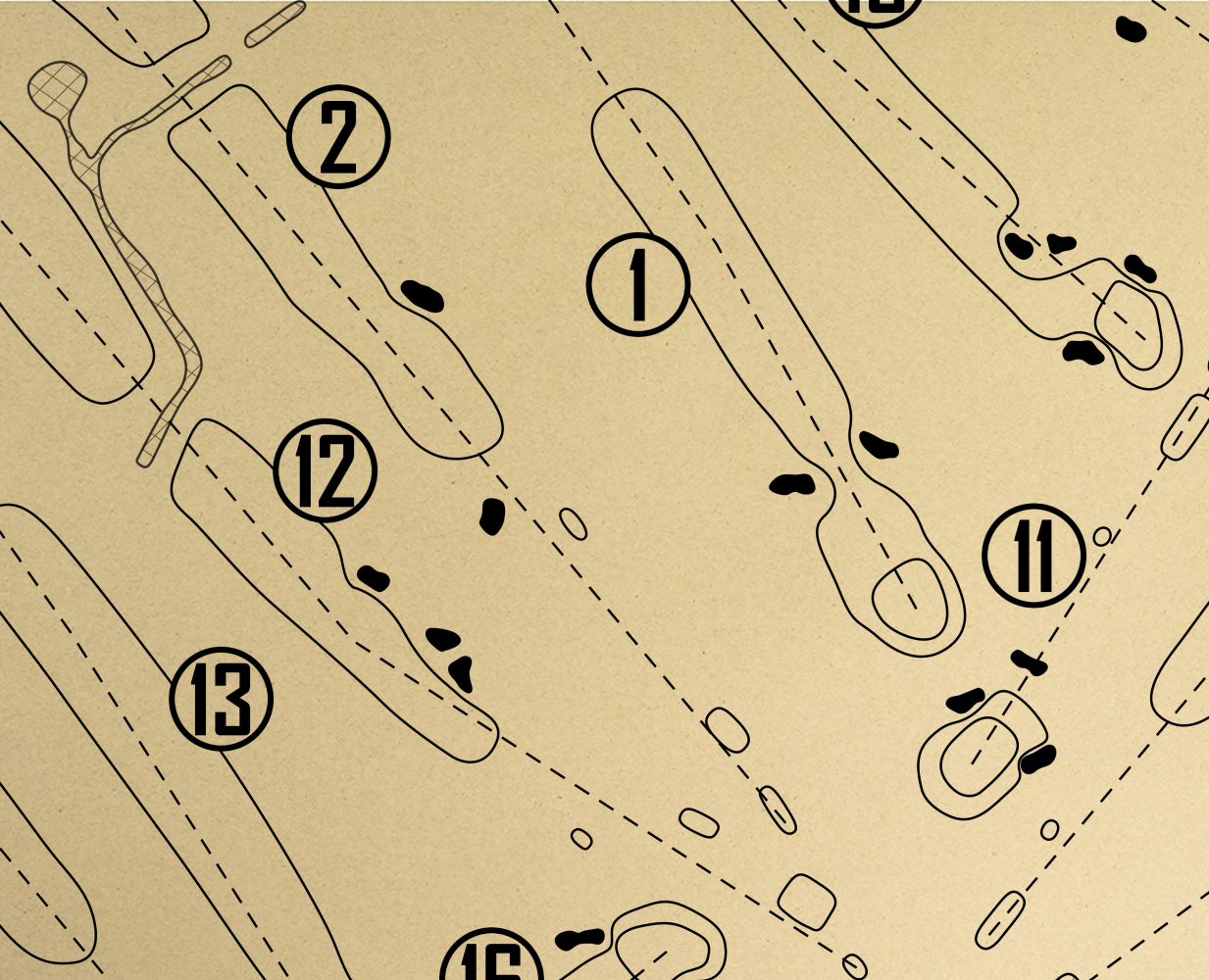 Wilmington Municipal Golf Course Outline (Print)