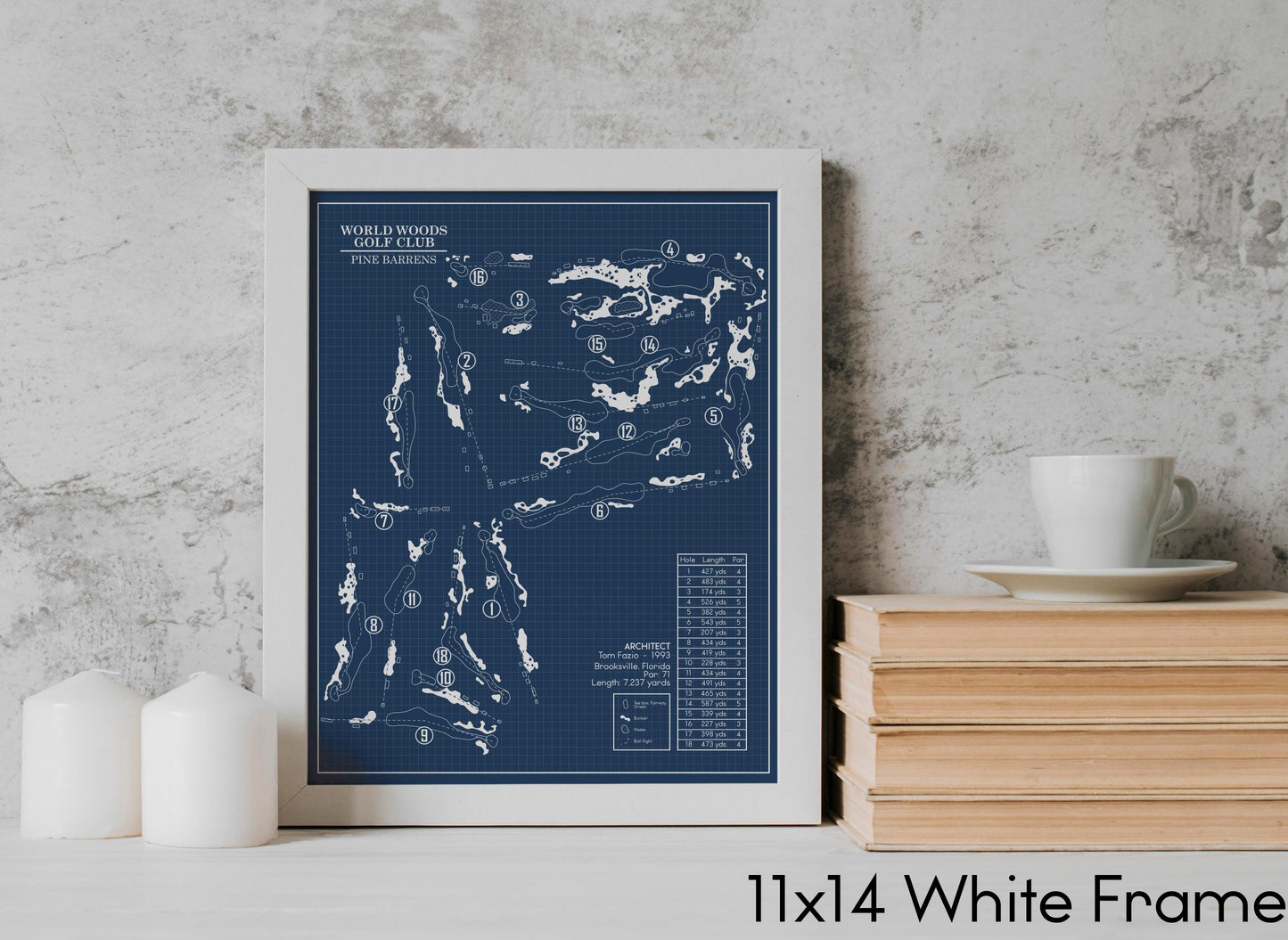 Pine Barrens at Wild Woods Golf Club Blueprint (Print)