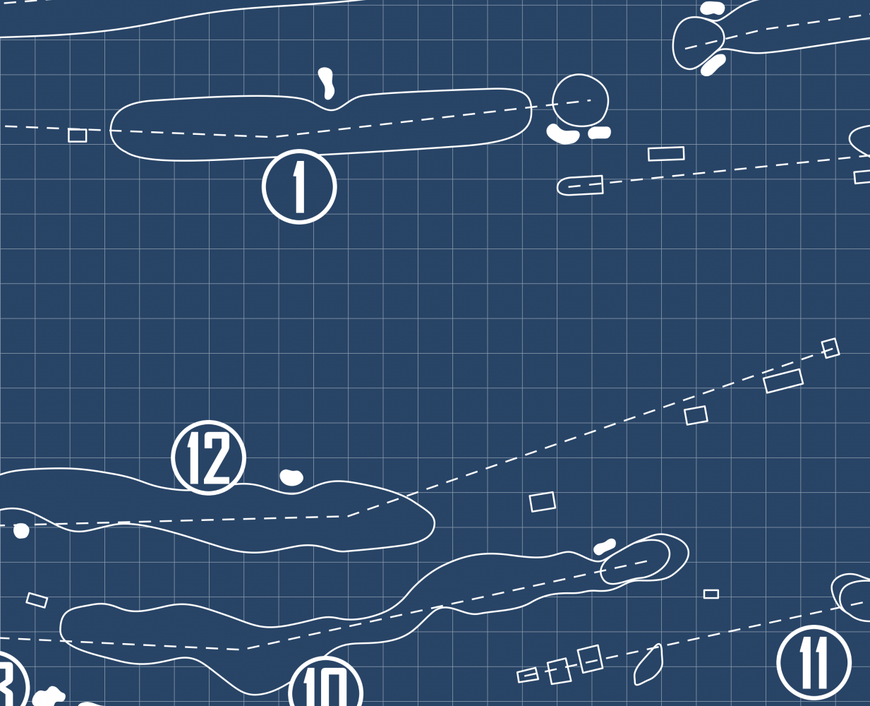 York Golf Club Blueprint (Print)