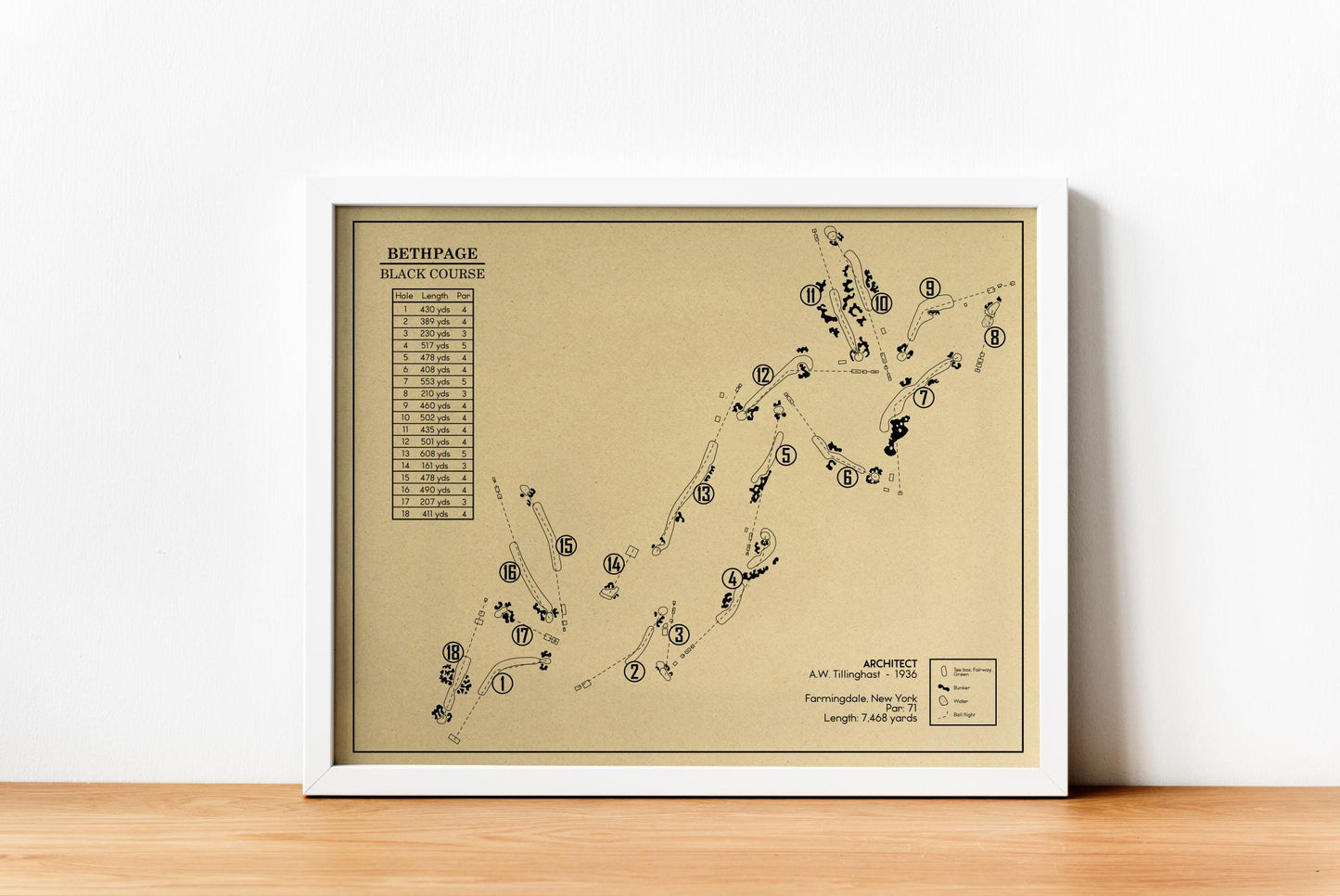 Bethpage Black Course Outline (Print)
