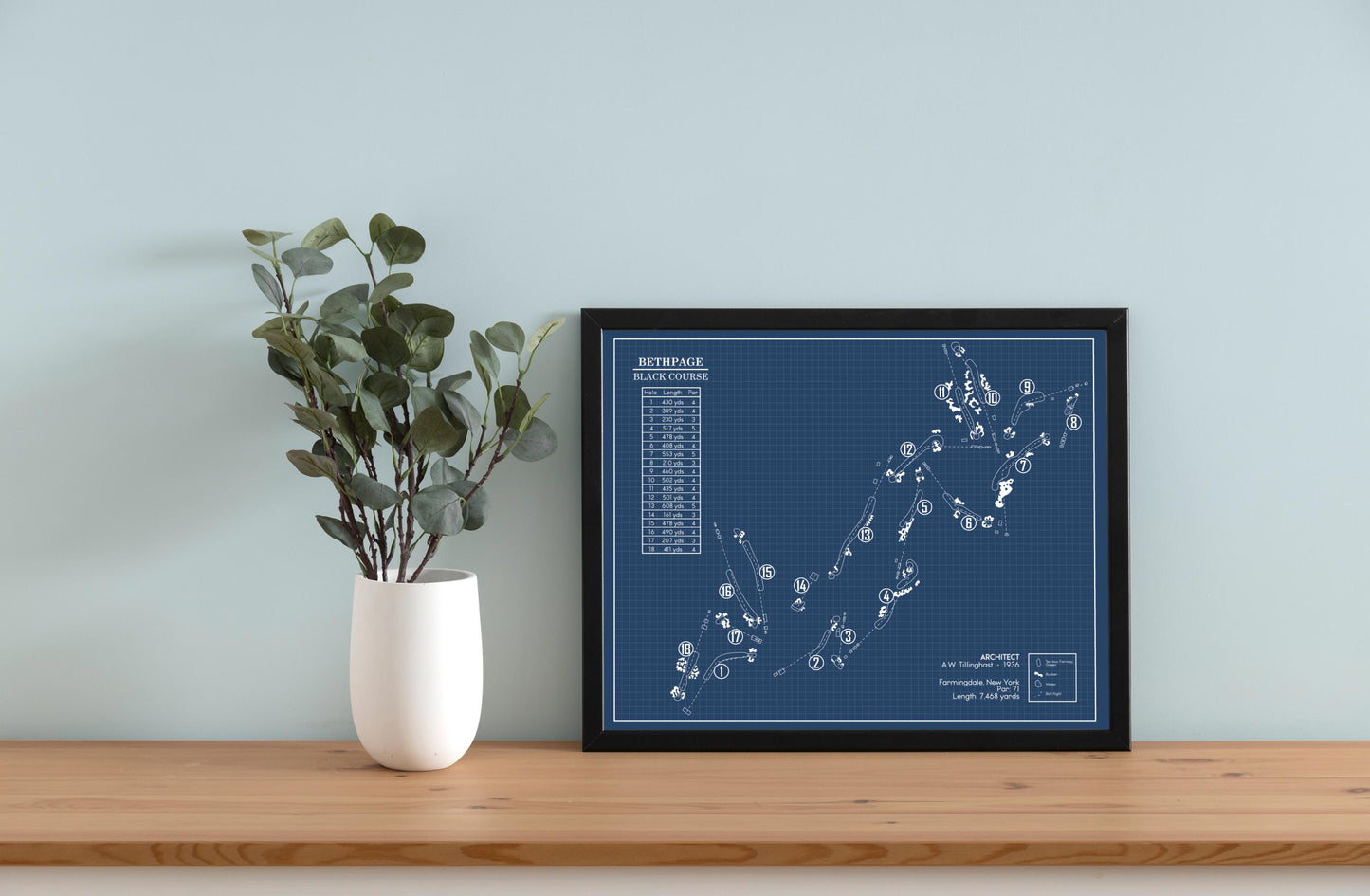 Bethpage Black Course Blueprint (Print)