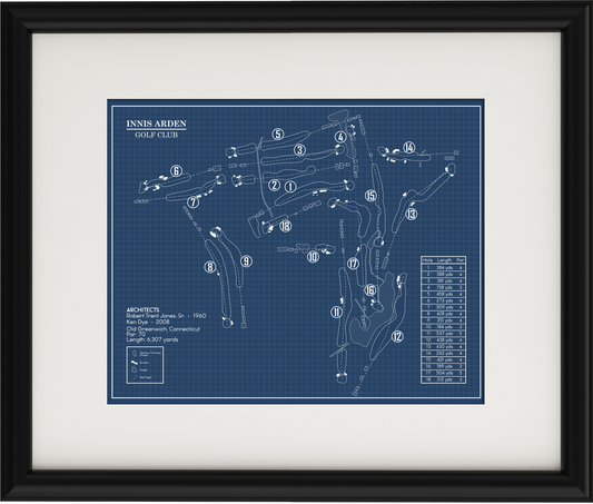 Innis Arden Golf Club Blueprint (Print)