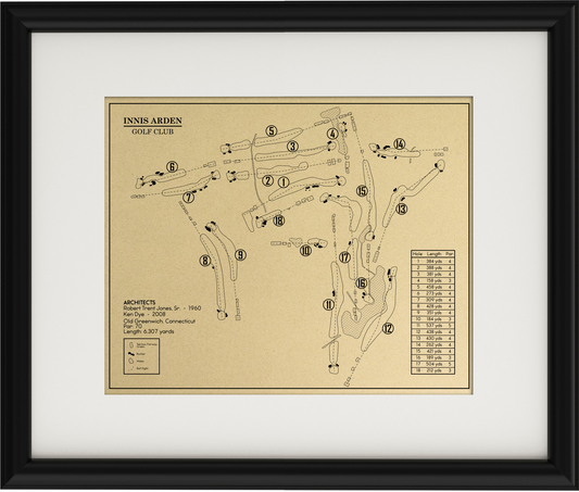 Innis Arden Golf Club Outline (Print)