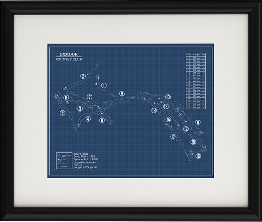 Oxmoor Country Club Blueprint (Print)