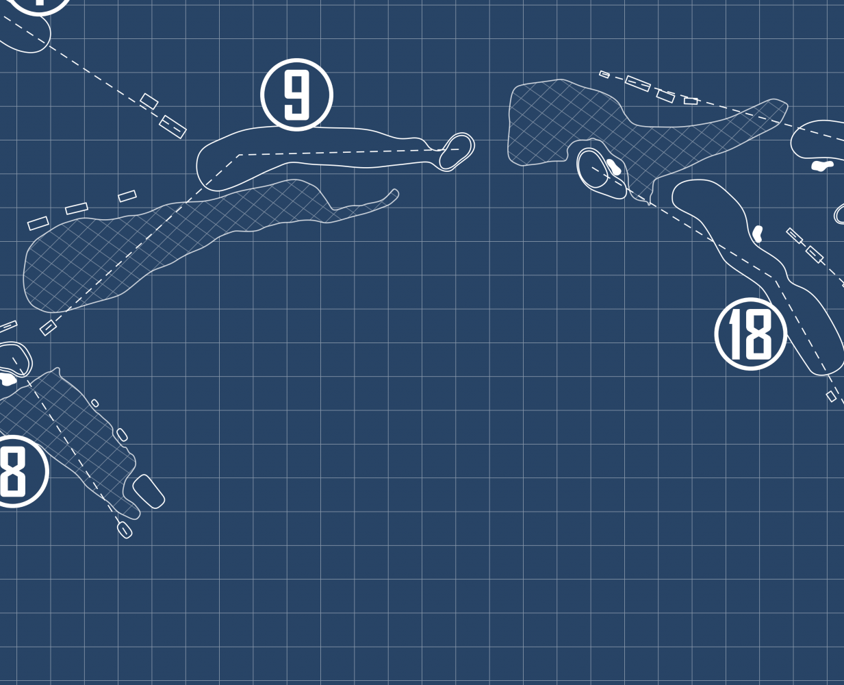 Oxmoor Country Club Blueprint (Print)