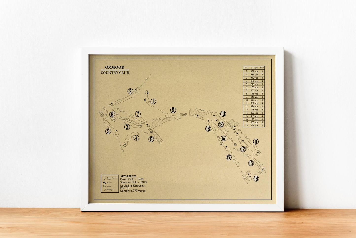 Oxmoor Country Club Outline (Print)