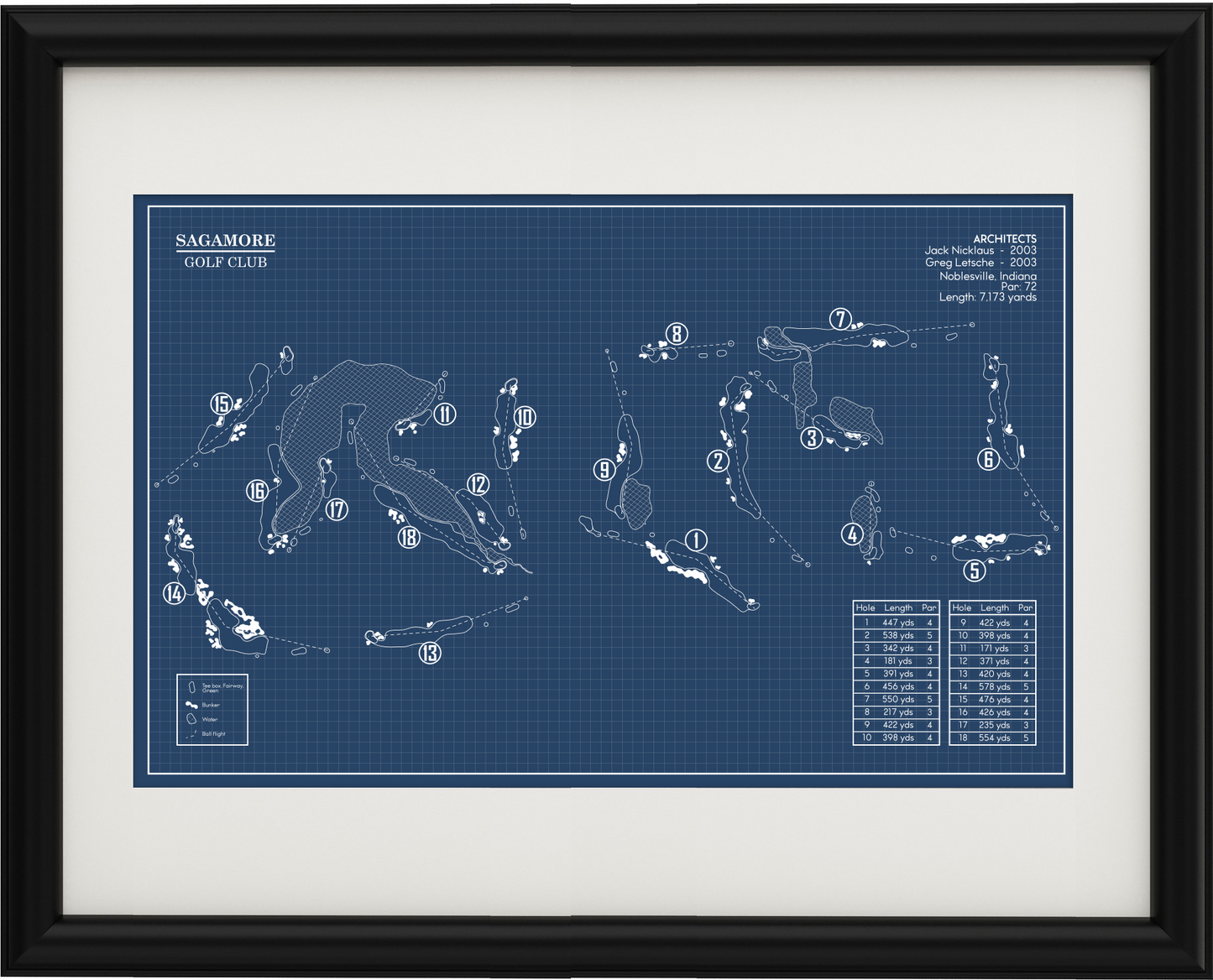 Sagamore Golf Club Blueprint (Print)