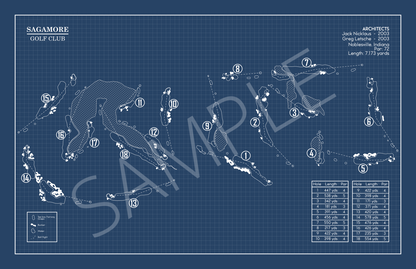 Sagamore Golf Club Blueprint (Print)