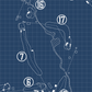 Sakannet Golf Club Blueprint (Print)