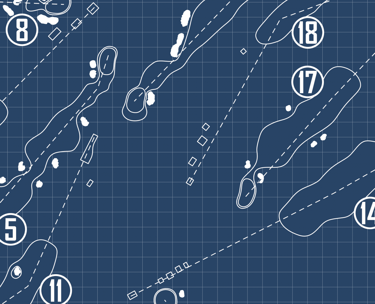 Tandridge Golf Club Blueprint (Print)