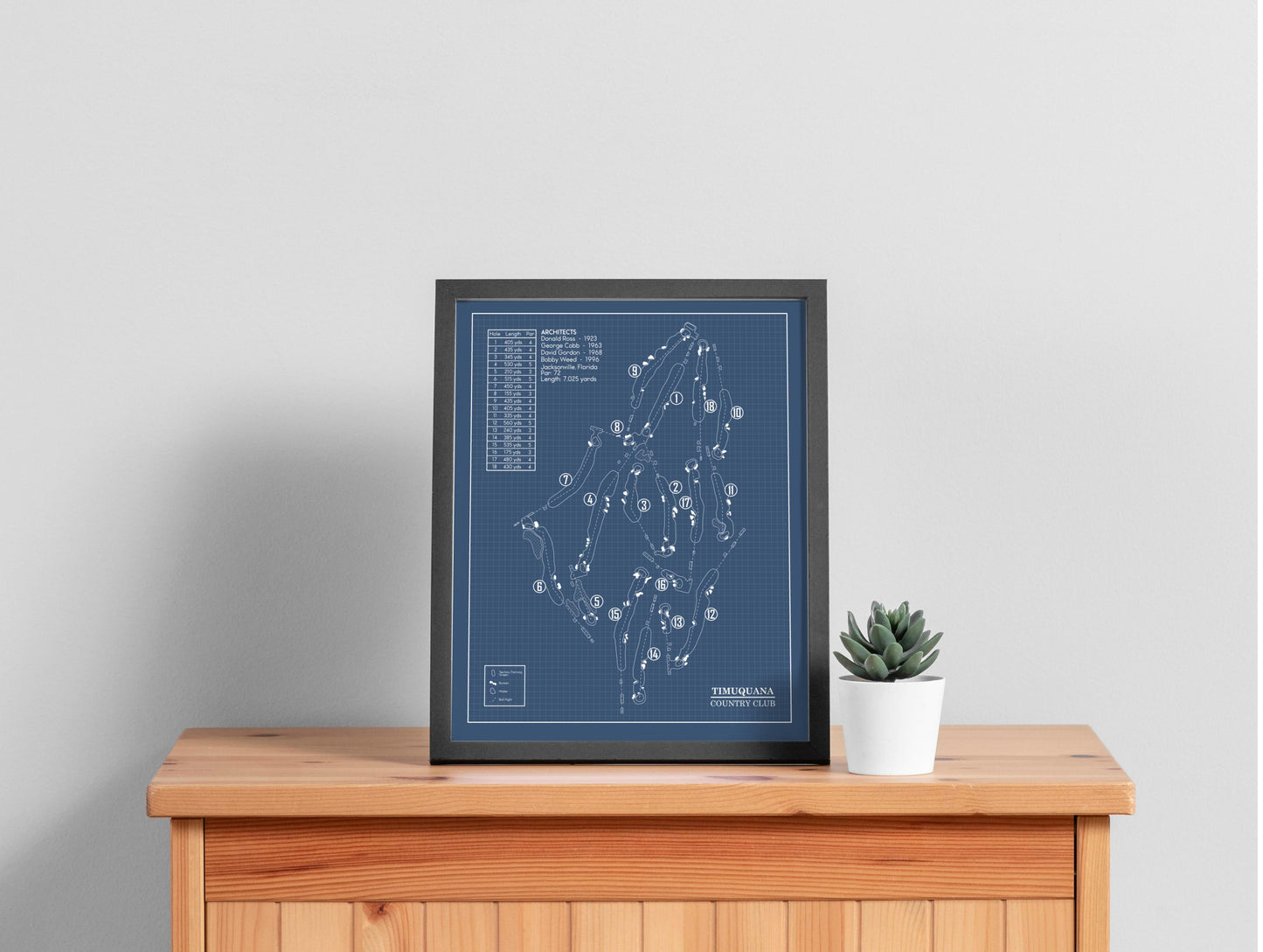 Timuquana Country Club Blueprint (Print)