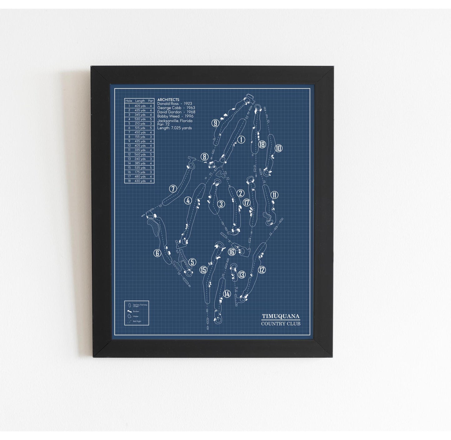 Timuquana Country Club Blueprint (Print)