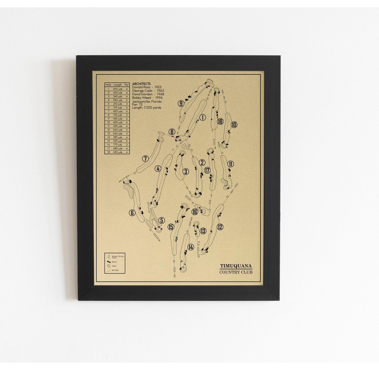 Timuquana Country Club Outline (Print)