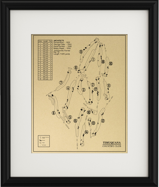 Timuquana Country Club Outline (Print)