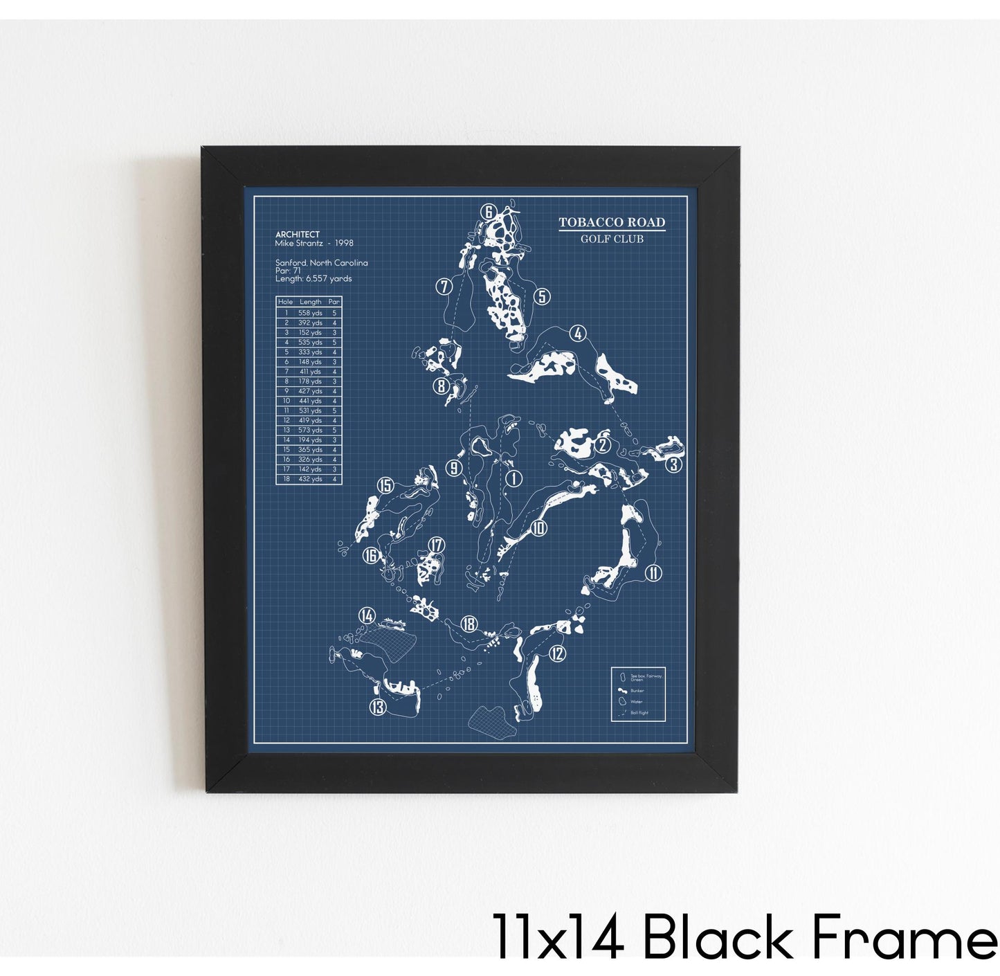 Tobacco Road Golf Club Blueprint (Print)