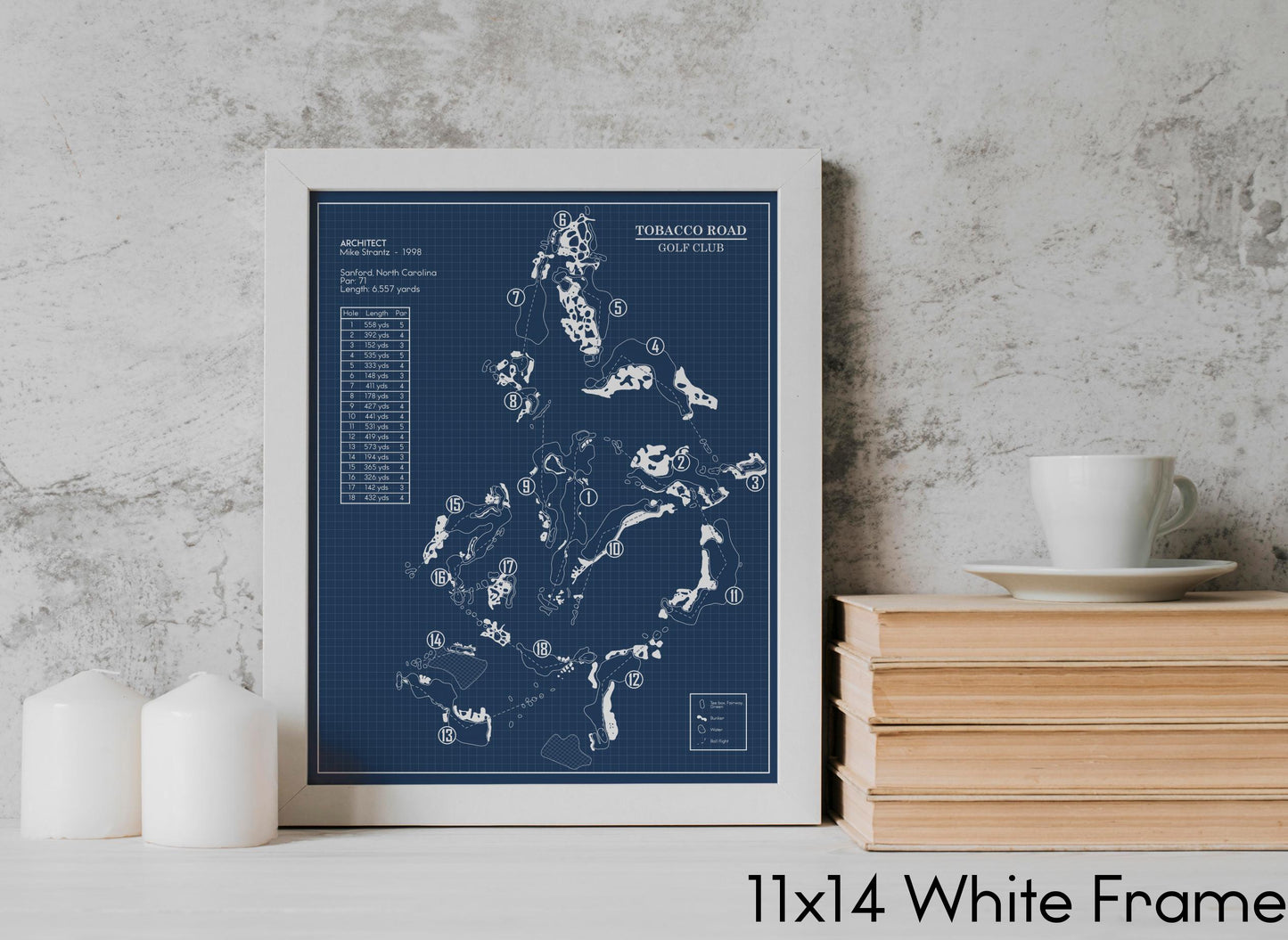 Tobacco Road Golf Club Blueprint (Print)