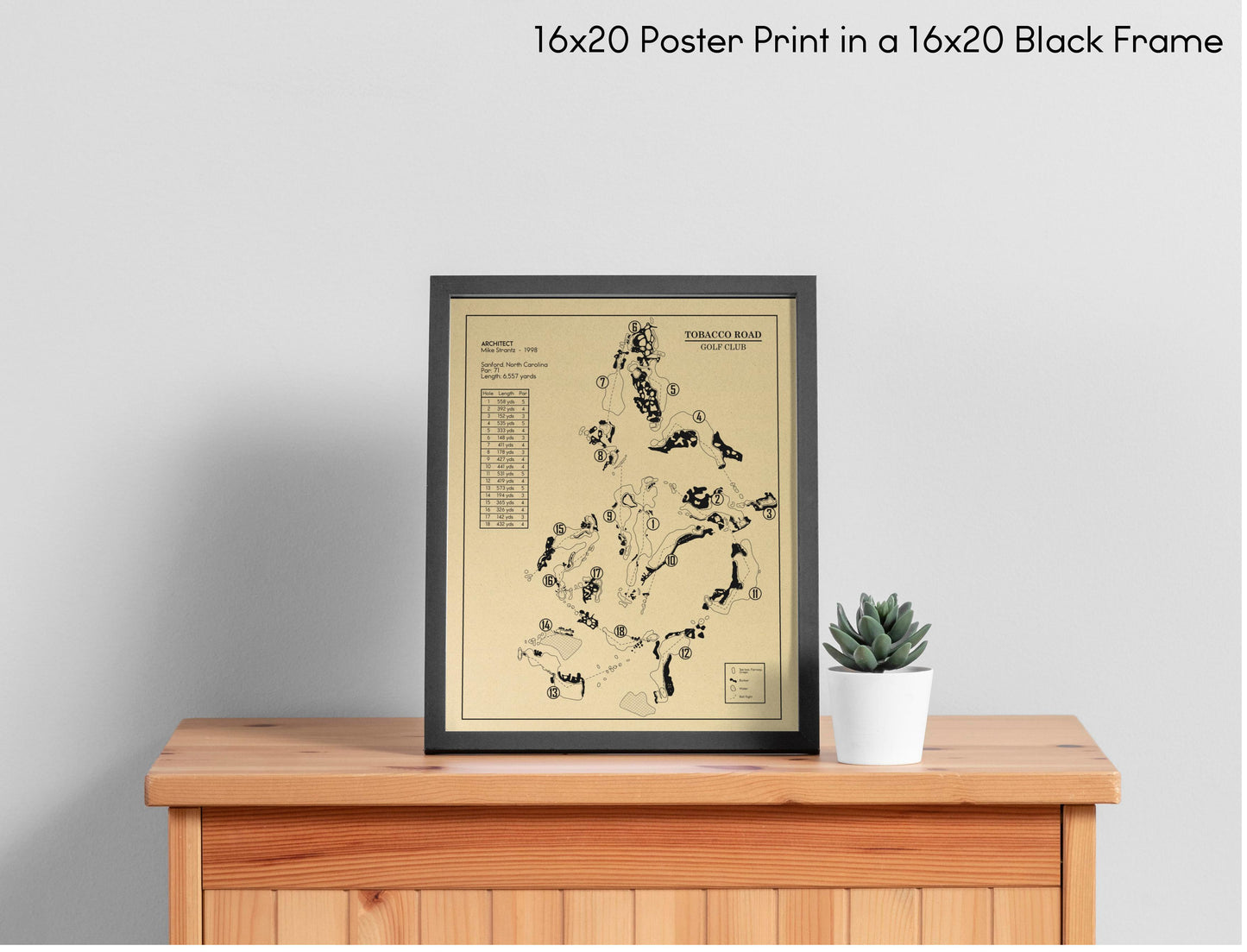 Tobacco Road Golf Club Outline (Print)