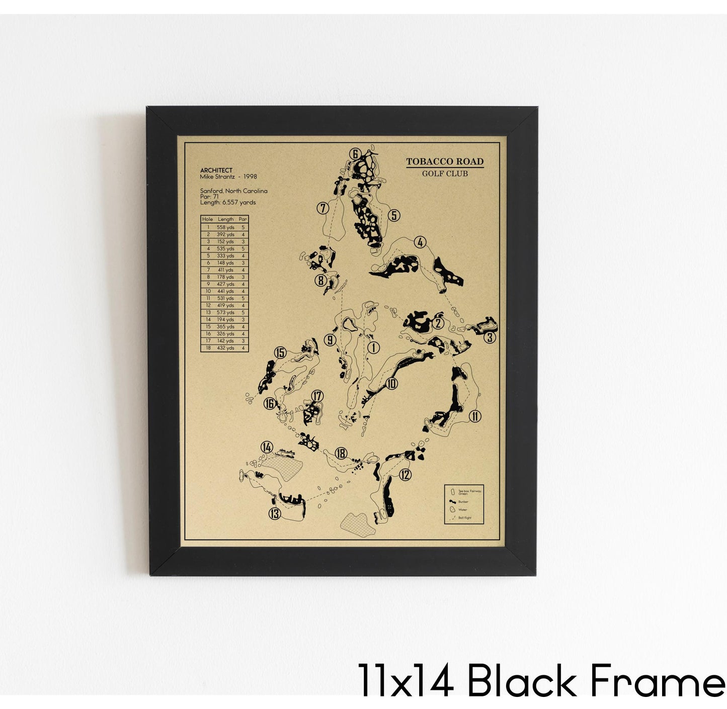 Tobacco Road Golf Club Outline (Print)