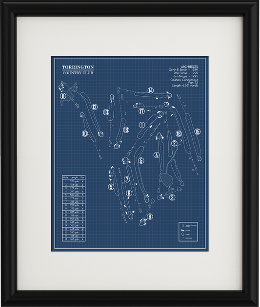 Torrington Country Club Blueprint (Print)