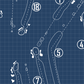 Torrington Country Club Blueprint (Print)