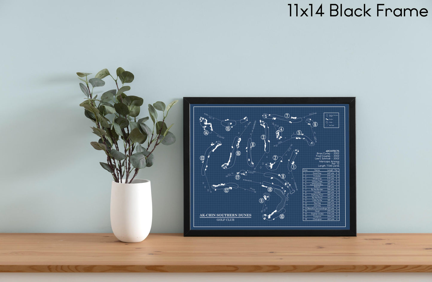 Ak-Chin Southern Dunes Golf Club Blueprint (Print)