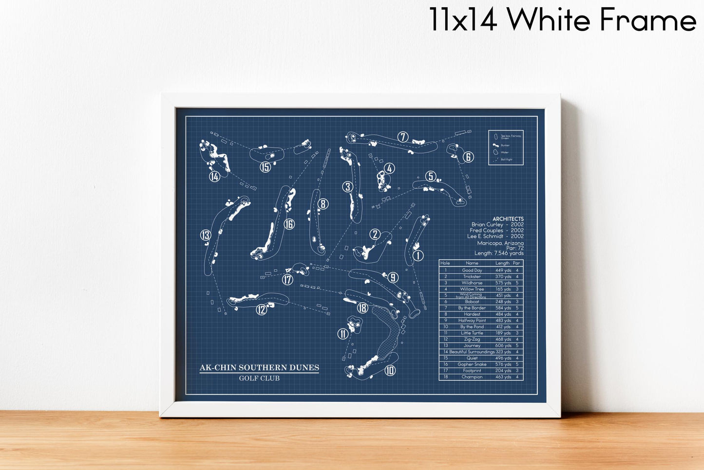 Ak-Chin Southern Dunes Golf Club Blueprint (Print)