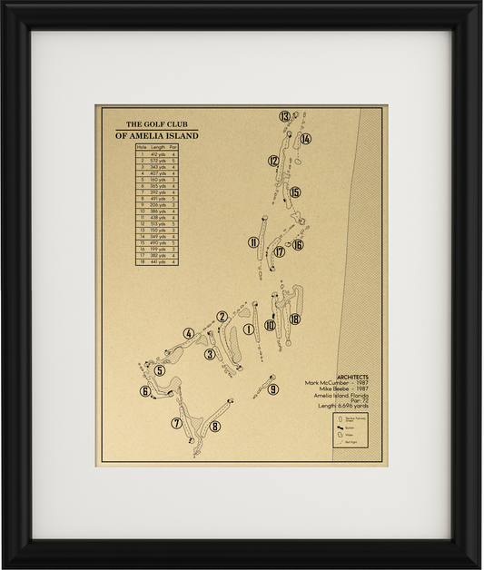 The Golf Club of Amelia Island Outline (Print)