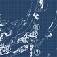 American Dunes Golf Club Blueprint (Print)