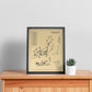 American Dunes Golf Club Outline (Print)