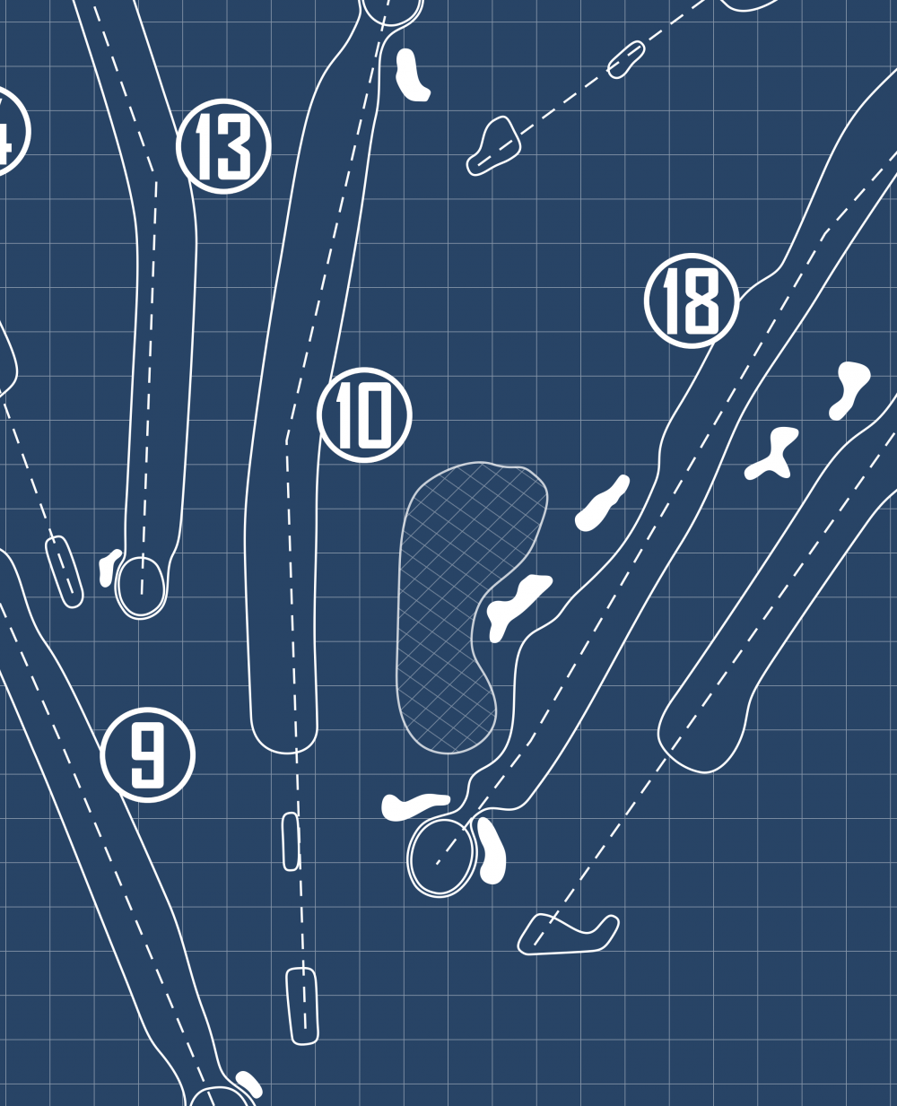 Anderson Country Club Blueprint (Print)