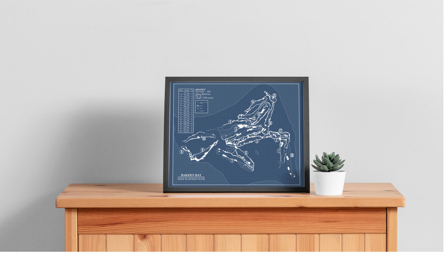 Baker's Bay Golf & Ocean Club Blueprint (Print)