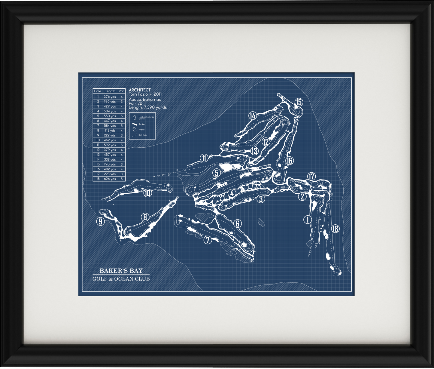 Baker's Bay Golf & Ocean Club Blueprint (Print)