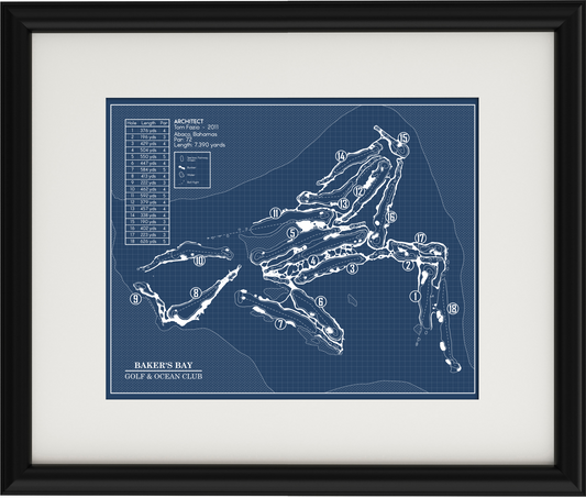 Baker's Bay Golf & Ocean Club Blueprint (Print)