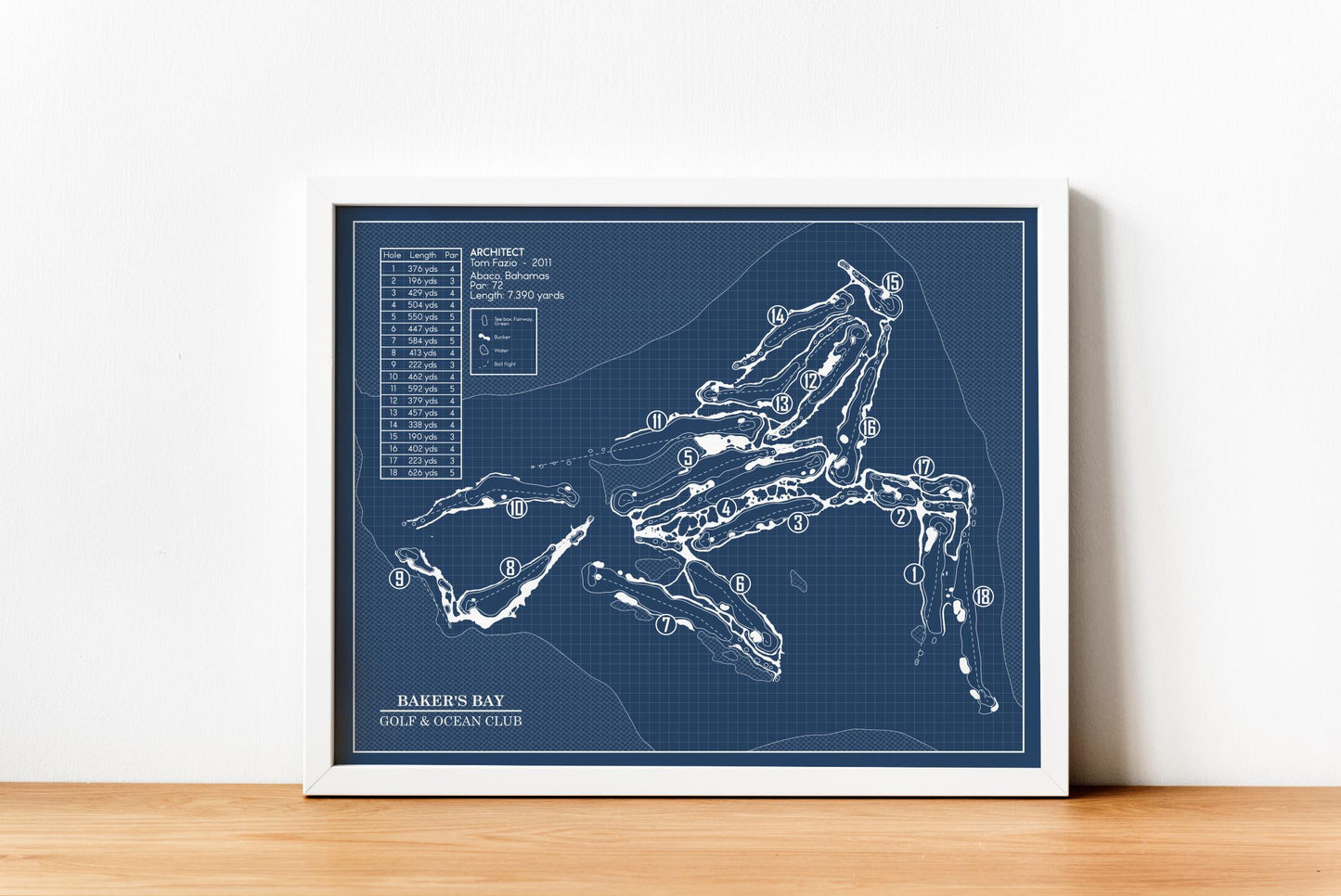 Baker's Bay Golf & Ocean Club Blueprint (Print)