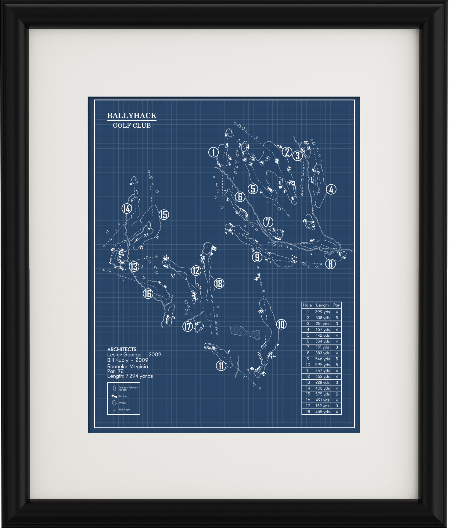 Ballyhack Golf Club Blueprint (Print) – GolfBlueprints