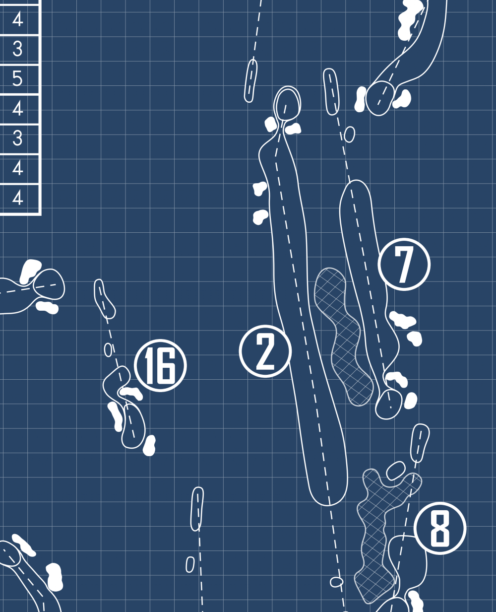 Lake Barrington Shores Country Club Blueprint (Print)