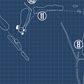 Basking Ridge Country Club Blueprint (Print)