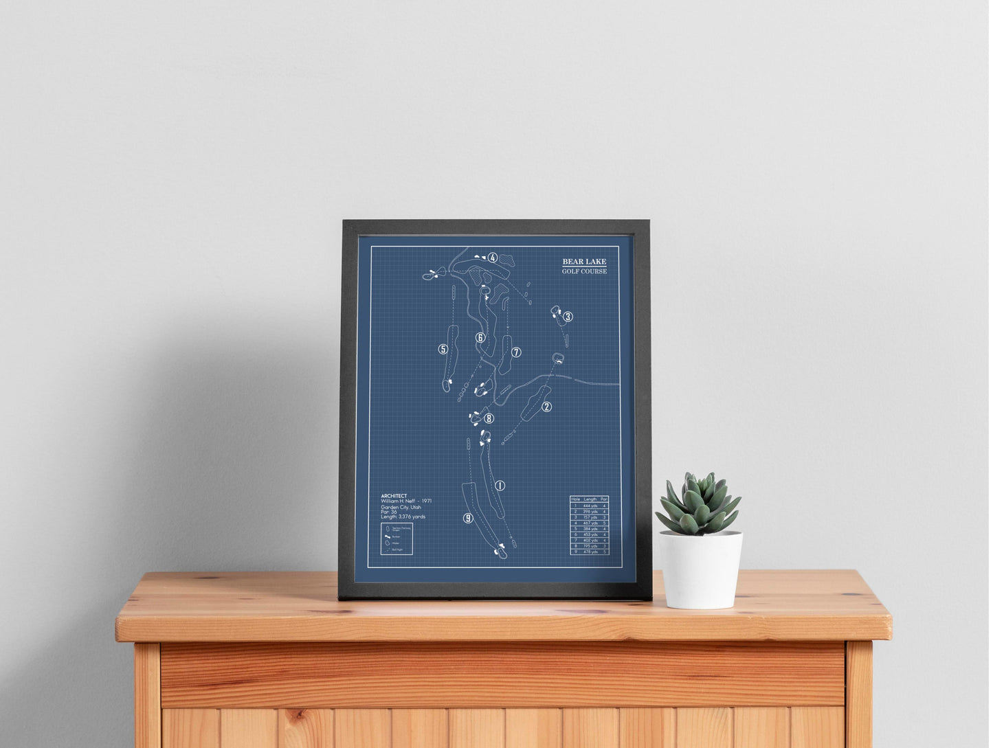 Bear Lake Golf Course Blueprint (Print)